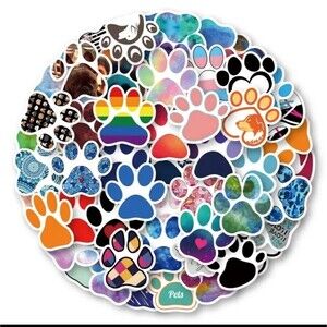 PAW print sticker bundle animal decals
